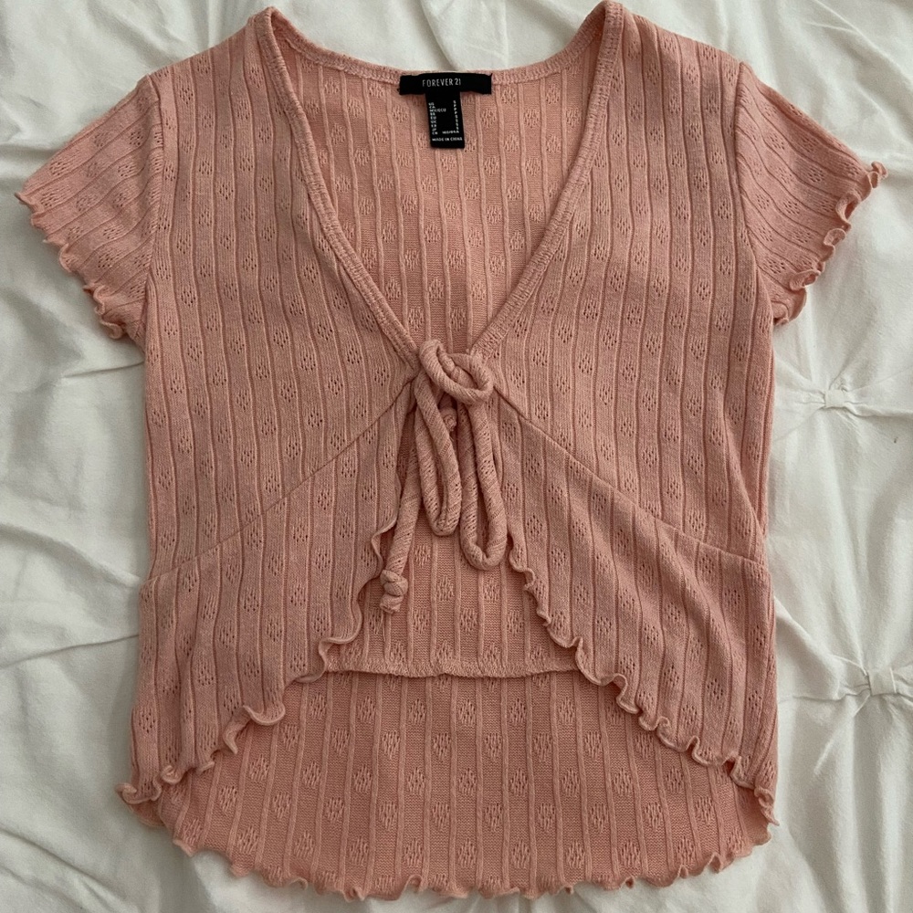 Forever 21 Tie Front Top